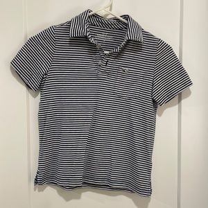Boys vineyard, vines, striped polo